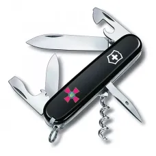 Швейцарський ніж Victorinox Spartan Ukraine ЗСУ 91 мм, 12 функцій, чорний (1.3603.3U1)