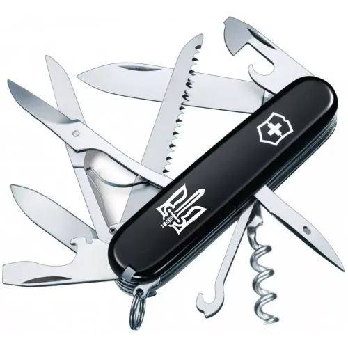 Ножі та мультитули Victorinox Складной нож Victorinox Huntsman Ukraine 91 мм 15 функций Трезубец ОУН (1.3713.3_T0300u)