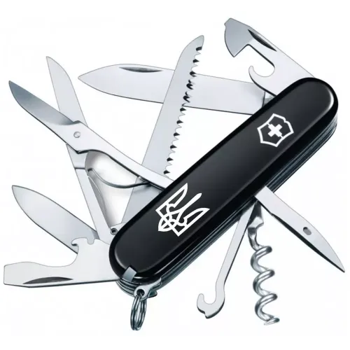 Ножі та мультитули Victorinox Складной нож Victorinox Huntsman Ukraine Трезубец белый (1.3713.3_T0010u)