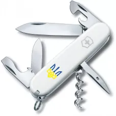 Складной нож Victorinox Spartan Ukraine 91мм 12 функций Белый Трезубец сине-желтый (1.3603.7_T0017u)