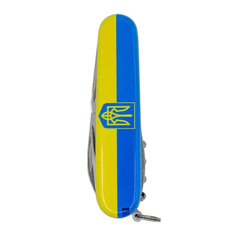 Складной нож Victorinox Climber Ukraine Герб на флаге горизонтальный (1.3703.3_T3040p)