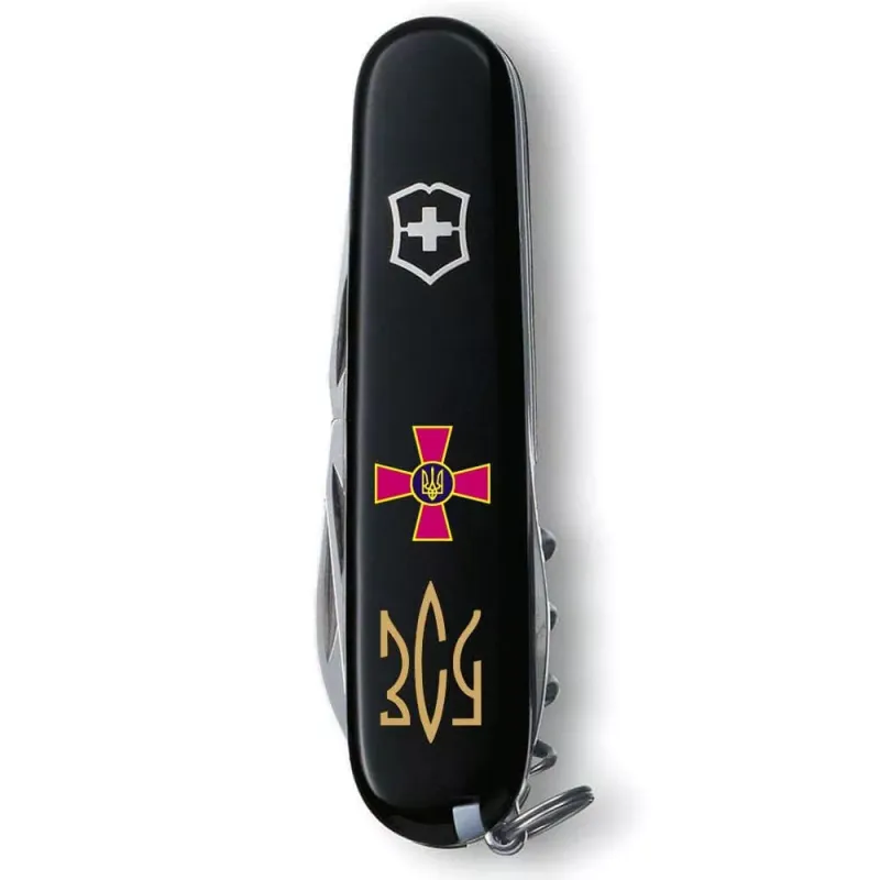 Складной нож Victorinox Huntsman Army Эмблема ЗСУ и Трезубец ЗСУ (1.3713.3.W1015u)