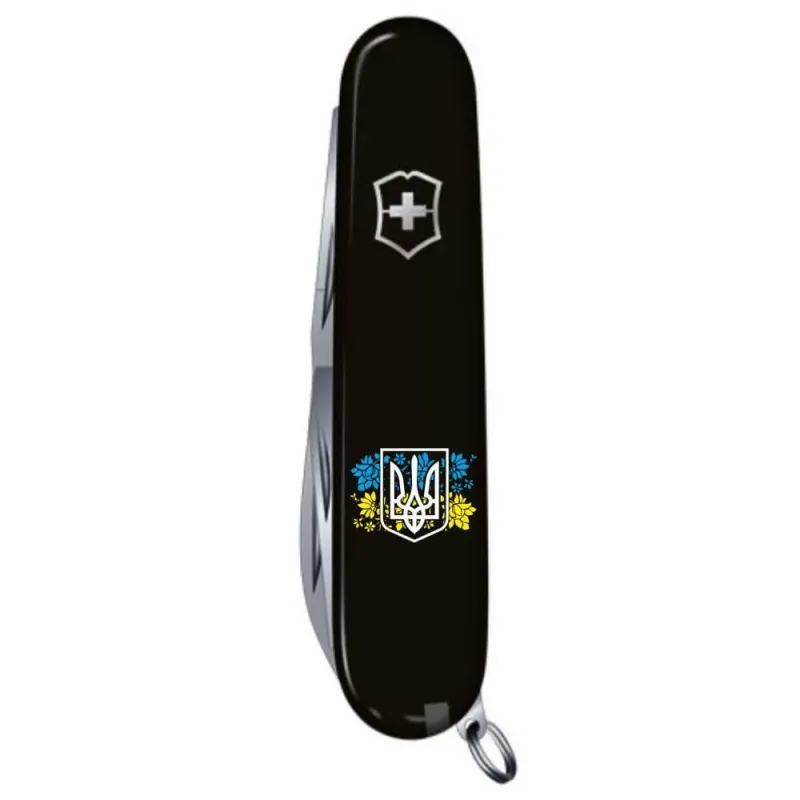 Складной нож Victorinox Spartan Ukraine Герб Украины с цветочным флагом (1.3603.3_T1280u)