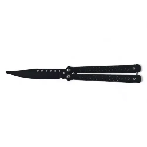 Другие ножи, комплекты и аксессуары Ніж метелик тренувальний "Балісонг", не гострий, метал, чорний (DN35256A)