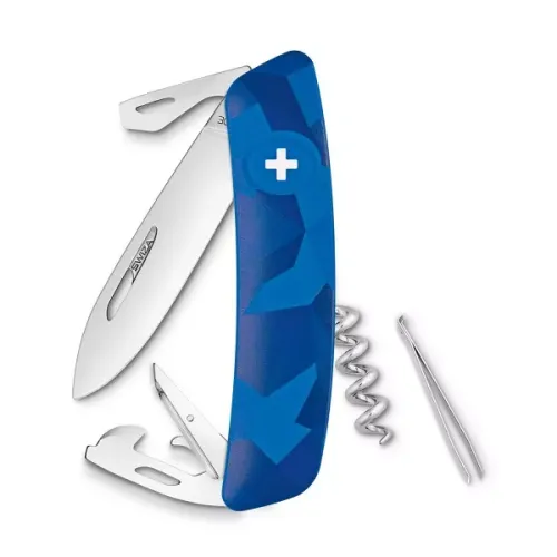 Інші ножі, комплекти та аксесуари Швейцарський ніж SWIZA C03 Livor Синій(30.2030)