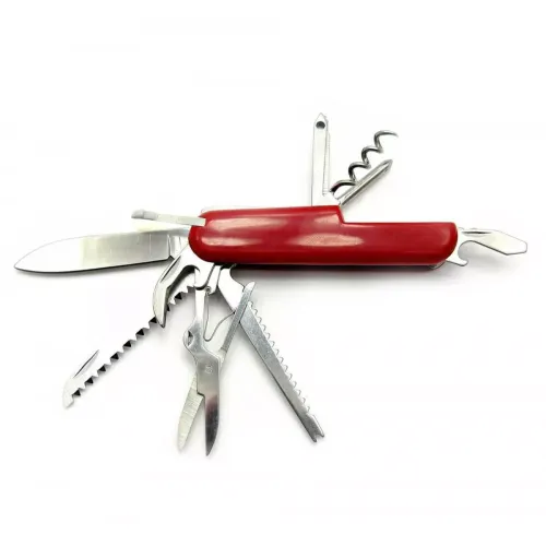 Другие ножи, комплекты и аксессуары Складаний кишеньковий ніж STINGER 13 в 1 Червоний (DN18871)
