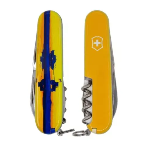 Ножі та мультитули Victorinox Складаний ніж Victorinox Spartan Ukraine Марка з трактором (1.3603.3_T3110p)