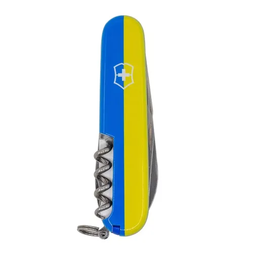 Ножі та мультитули Victorinox Складной нож Victorinox Climber Ukraine Герб на флаге горизонтальный (1.3703.3_T3040p)