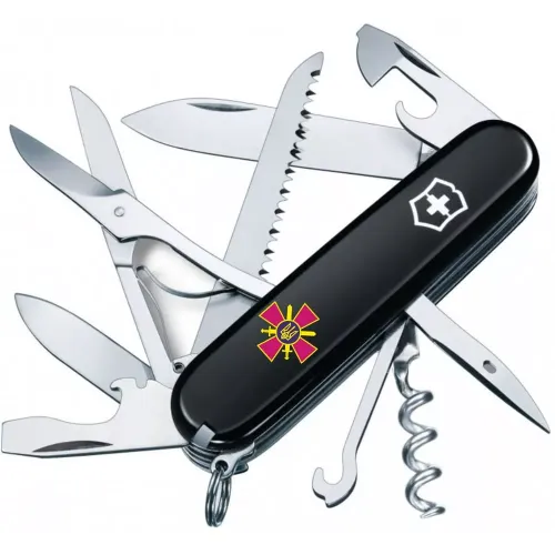 Ножі та мультитули Victorinox Складной нож Victorinox Huntsman Army 91 мм Эмблема СВ ВСУ (1.3713.3_W0020u)