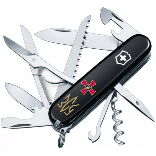 Ножі та мультитули Victorinox Складной нож Victorinox Huntsman Army Эмблема ЗСУ и Трезубец ЗСУ (1.3713.3.W1015u)