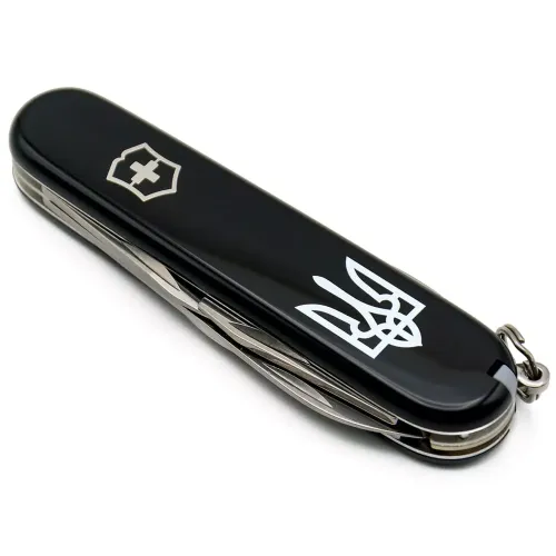 Ножі та мультитули Victorinox Складной нож Victorinox Spartan Ukraine 91 мм 12 Трезубец белый (1.3603.3_T0010u)