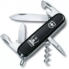 Складной нож Victorinox Spartan Ukraine 91 мм Козак с саблями Черный (1.3603.3_T1110u)