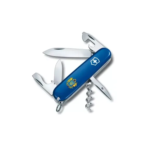 Ножі та мультитули Victorinox Складной нож Victorinox Spartan Ukraine 91мм 12функций Синий Большой Герб Украины (1.3603.2_T0400u)