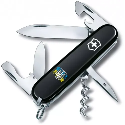 Ножі та мультитули Victorinox Складной нож Victorinox Spartan Ukraine Герб Украины с цветочным флагом (1.3603.3_T1280u)