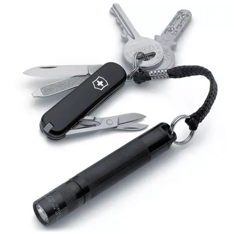Подарунковий набір ніж Victorinox і ліхтар Maglite Чорний (4.4014)