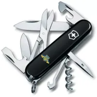 Складной нож Victorinox Climber Ukraine 91мм 14 функций Черный (1.3703.3_T1010u)
