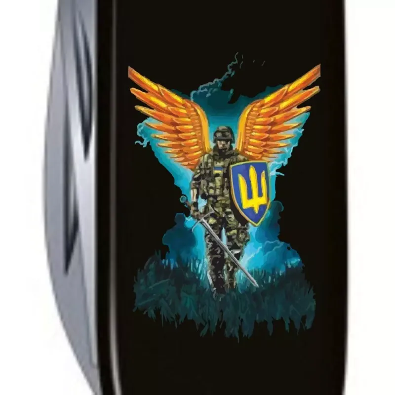 Складной нож Victorinox Spartan Ukraine 91 мм Ангел ВСУ (1.3603.3_T1061u)