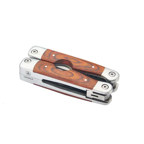 Другие ножи, комплекты и аксессуары Багатофункціональний мультітул Laguiole, 11 функцій з набором біт та шкіряним чехлом, дерево палісандр (40268486)