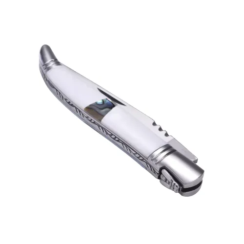 Другие ножи, комплекты и аксессуары Cкладаний ніж 21 см Laguiole рукоятка натуральний перламутр, Білий (40268335)