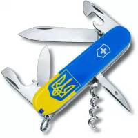 Складаний ніж Victorinox Spartan Ukraine Герб на прапорі вертикальний (1.3603.7.T3030p)