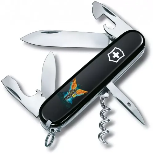 Ножі та мультитули Victorinox Складной нож Victorinox Spartan Ukraine 91 мм Ангел ВСУ (1.3603.3_T1061u)