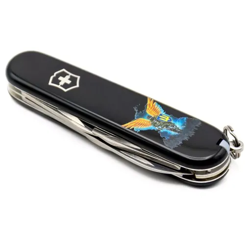 Ножі та мультитули Victorinox Складной нож Victorinox Spartan Ukraine 91 мм Ангел ВСУ (1.3603.3_T1061u)