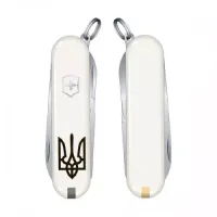Ніж Victorinox Classic Sd Ukraine 58 мм 7 предметів Білий (0.6223.7R1)