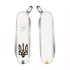 Ніж Victorinox Classic Sd Ukraine 58 мм 7 предметів Білий (0.6223.7R1)