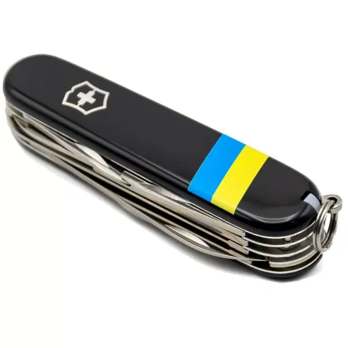 Ножі та мультитули Victorinox Складной нож Victorinox Huntsman Ukraine 91 мм Флаг Украины (1.3713.3_T1100u)