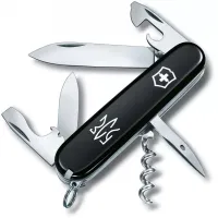 Складной нож Victorinox Spartan Ukraine 91 мм 12 функций Трезубец ЗСУ (1.3603.3_T0390u)