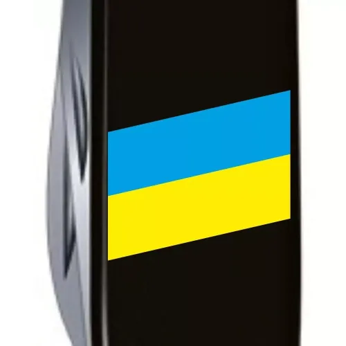 Ножі та мультитули Victorinox Складной нож Victorinox Spartan Ukraine 91 мм Флаг Украины Черный (1.3603.3_T1100u)