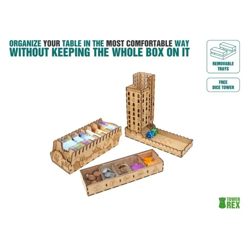 Органайзер для настольной игры «Мачи Коро» + дополнения (Organizer for boardgame Machi Koro + expansions)