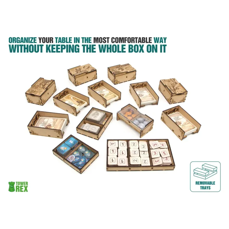 Органайзер для настільної гри Ранчо ковбоя (Organizer for boardgame Cowboy's Ranch Great Western Trail 2nd Edition + Exp)