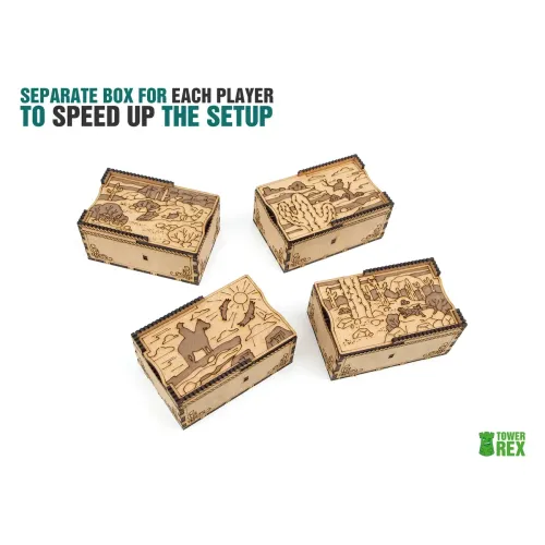 Органайзер для настольной игры «Ранчо ковбоя» (Organizer for boardgame Cowboy's Ranch Great Western Trail 2nd Edition + Exp)