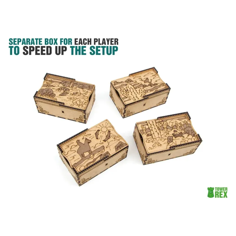 Органайзер для настільної гри Ранчо ковбоя (Organizer for boardgame Cowboy's Ranch Great Western Trail 2nd Edition + Exp)