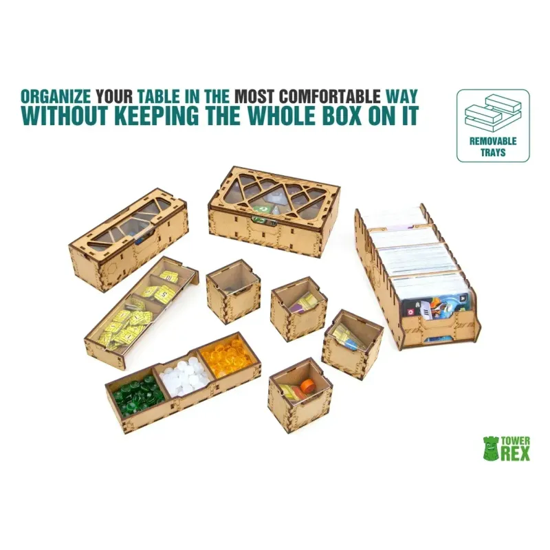 Органайзер для настольной игры Подводные города» + дополнения (Organizer for boardgame Underwater Cities + expansions)