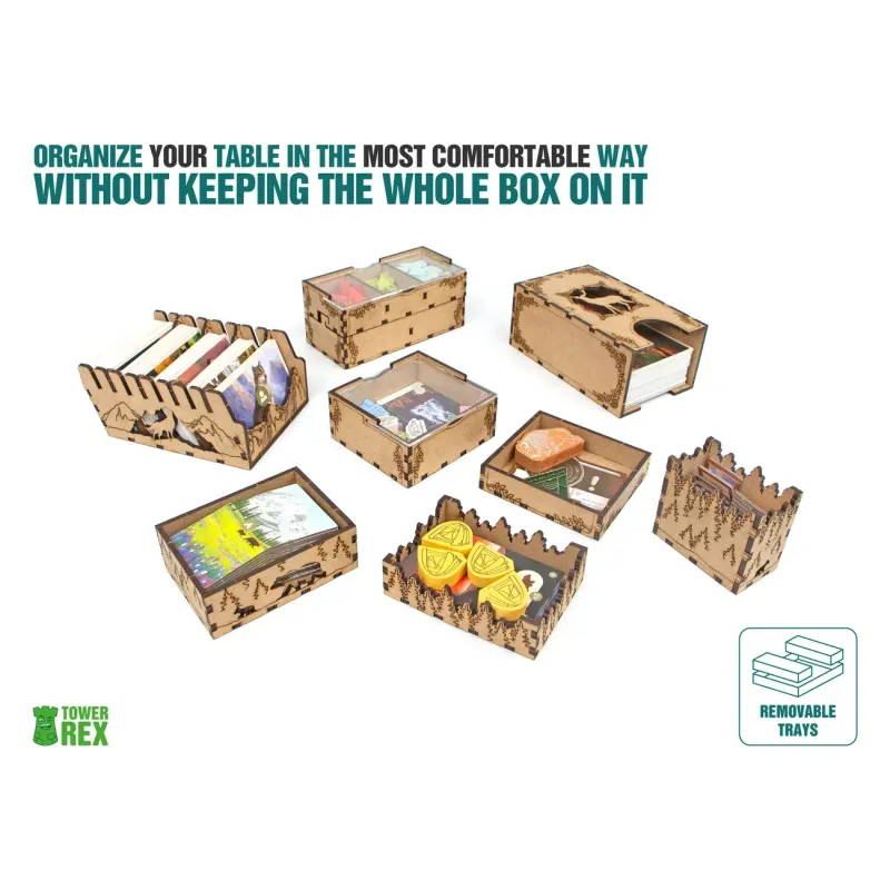 Органайзер для настільної гри Прогулянки парком + доповнення (Organizer for boardgame Park Hiker's + Expansions)