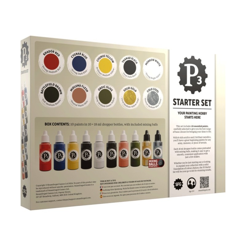 P3 Paints Набір фарб (10 штук)