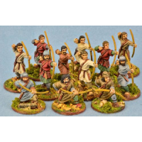 Anglo-Saxon Geburs (Levy) (Bows) Набір мініатюр воїнів Англо-Саксів