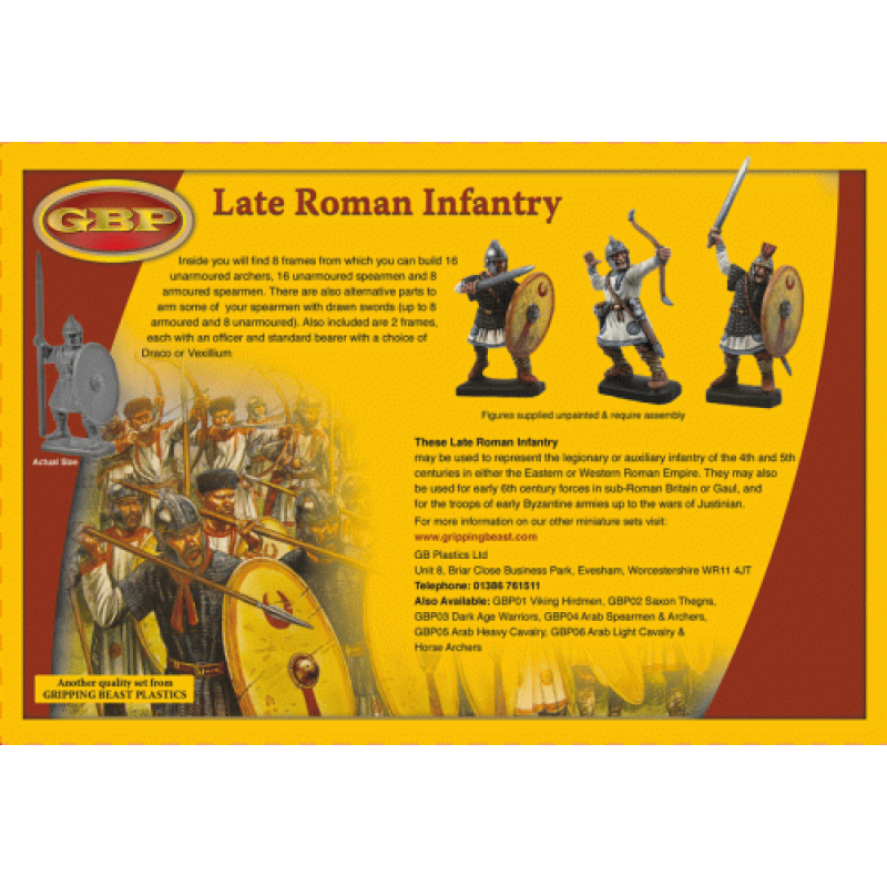 Набір мініатюр Gripping Beast (SAGA) Late Roman Infantry