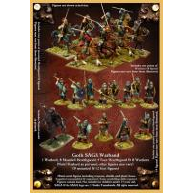 Набір мініатюр Gripping Beast (SAGA) Goth Starter Warband (4 points)