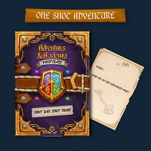 Настільна гра Adventures & Academia Arcane & Might Retail Box Настільна рольова гра Steamforged Games