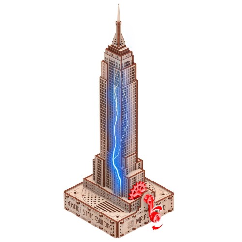 Mr.Playwood Емпайр Стейт Білдінг (Еко - лайт) конструктор механічний дерев'яний 3D 168 дет.