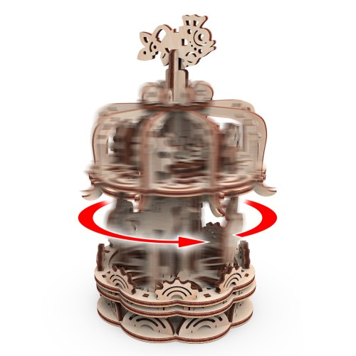 Mr.Playwood Карусель S конструктор механічний дерев'яний 3D 88 дет.