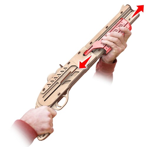 Mr.Playwood Рушниця конструктор механічний дерев'яний 3D 96 дет