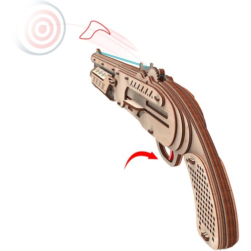 Mr.Playwood Рушниця конструктор механічний дерев'яний 3D 96 дет