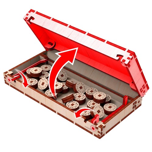 Mr.Playwood Шашки механічна дерев'яна 3D-модель