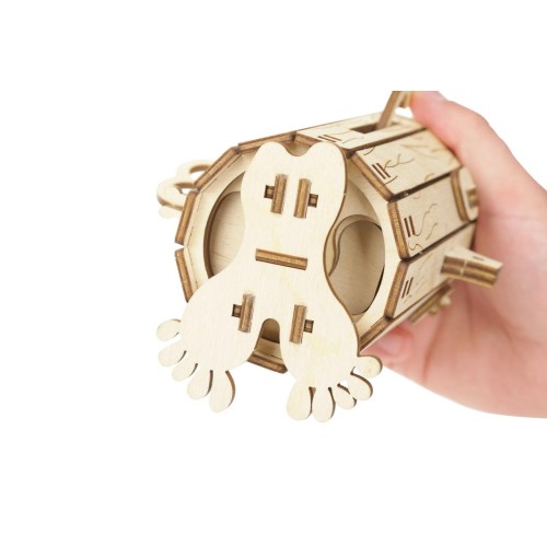 Mr.Playwood Трансформер Дінокар конструктор механічний дерев'яний 3D 206 дет.Лісовичок - скарбничка конструктор механічний дерев'яний 3D 63 дет.