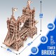 Тауерський міст S конструктор механічний дерев'яний 3D 226 дет.