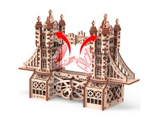 Тауерський міст S конструктор механічний дерев'яний 3D 226 дет.
